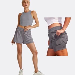 BEYOND YOGA Stretch Woven In Stride Lined Shorts – Size L – SOLD OUT –
